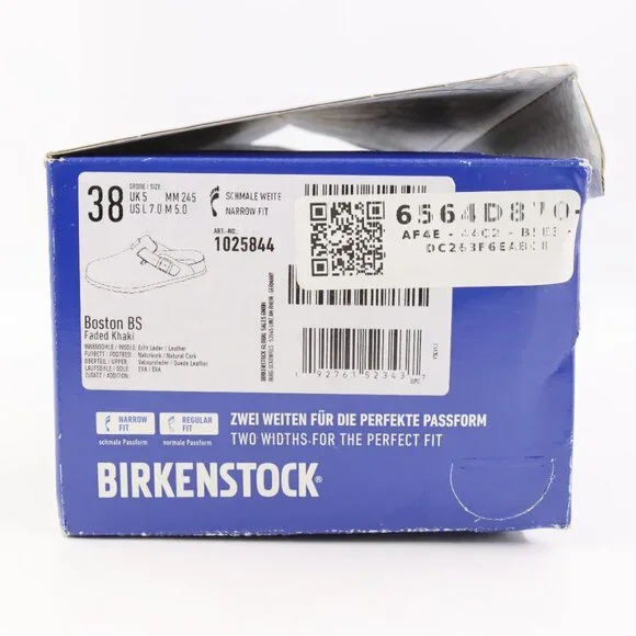 NIDB Birkenstock Suede Leather Boston Clogs in Faded Khaki EU Size 38 - Picture 9 of 10